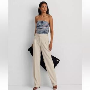 Lauren Ralph Lauren Cotton Tube Top - Navy Multi - 4 - New with tags